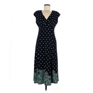 Dressfo casual polka dot and paisley dress